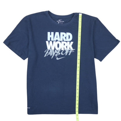 Nike Men's Navy Dri-FIT Graphic Athletic T-Shirt XL