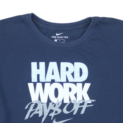 Nike Men's Navy Dri-FIT Graphic Athletic T-Shirt XL