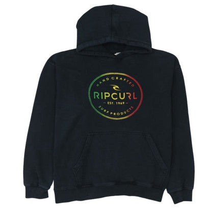 Rip Curl Mens Black XL Pullover Hoodie Surf Graphic Sweatshirt