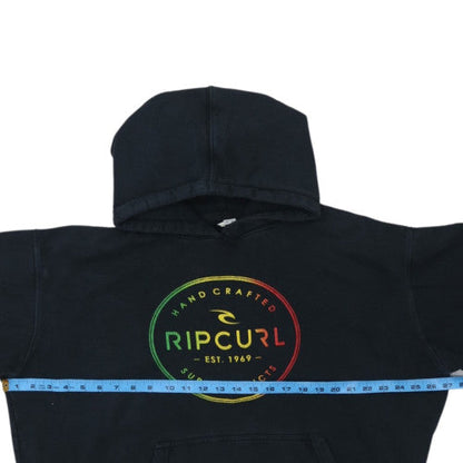Rip Curl Mens Black XL Pullover Hoodie Surf Graphic Sweatshirt