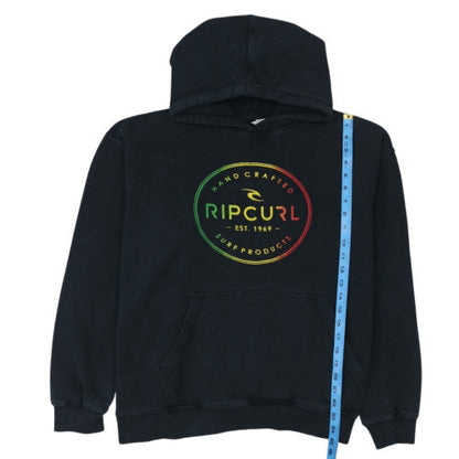Rip Curl Mens Black XL Pullover Hoodie Surf Graphic Sweatshirt