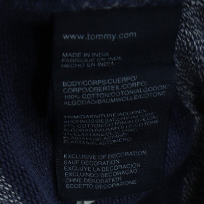Tommy Hilfiger Men's Blue Striped Full Zip Hoodie Size L