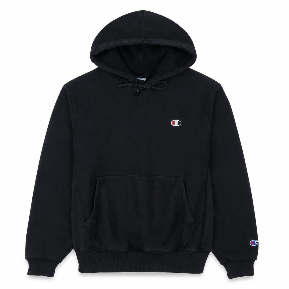 Champion Men's Black Reverse Weave Pullover Hoodie Size S