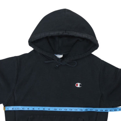 Champion Men's Black Reverse Weave Pullover Hoodie Size S