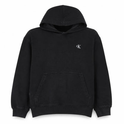 Calvin Klein Men's Black Relaxed Fit Pullover Hoodie Size S