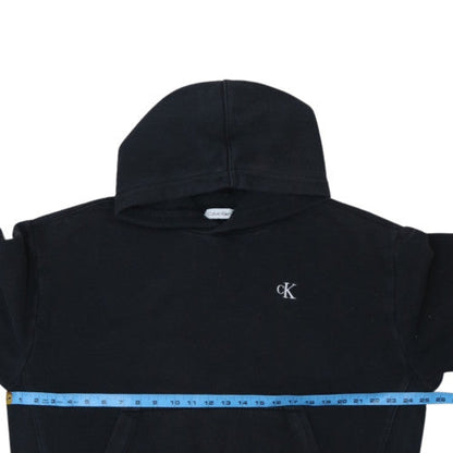 Calvin Klein Men's Black Relaxed Fit Pullover Hoodie Size S