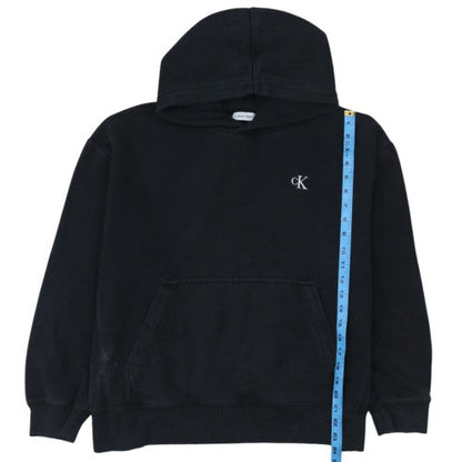 Calvin Klein Men's Black Relaxed Fit Pullover Hoodie Size S