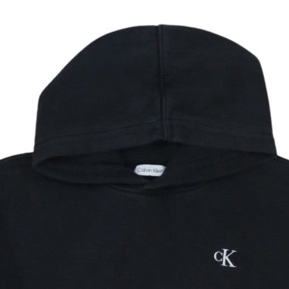 Calvin Klein Men's Black Relaxed Fit Pullover Hoodie Size S