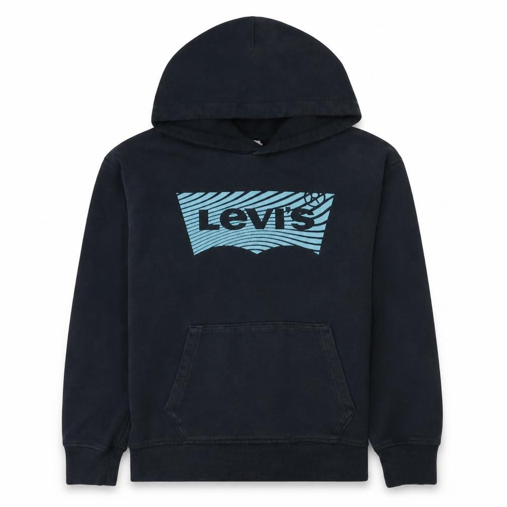 Levi's Teens Black XS Pullover Hoodie with Logo Print
