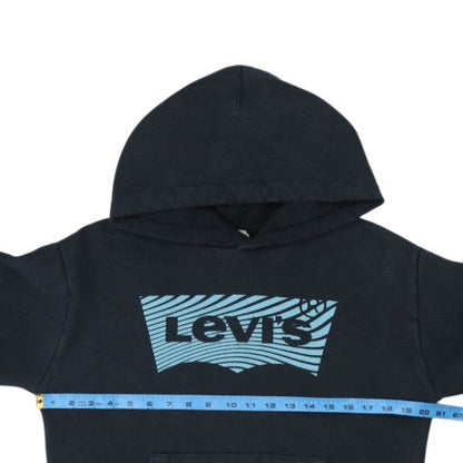 Levi's Teens Black XS Pullover Hoodie with Logo Print