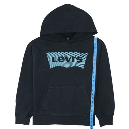 Levi's Teens Black XS Pullover Hoodie with Logo Print