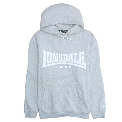 Lonsdale Mens Grey XL Pullover Hoodie Sports Fleece Sweatshirt