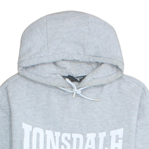 Lonsdale Mens Grey XL Pullover Hoodie Sports Fleece Sweatshirt