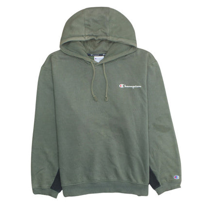 Champion Men's Green XL Pullover Logo Fleece Hoodie