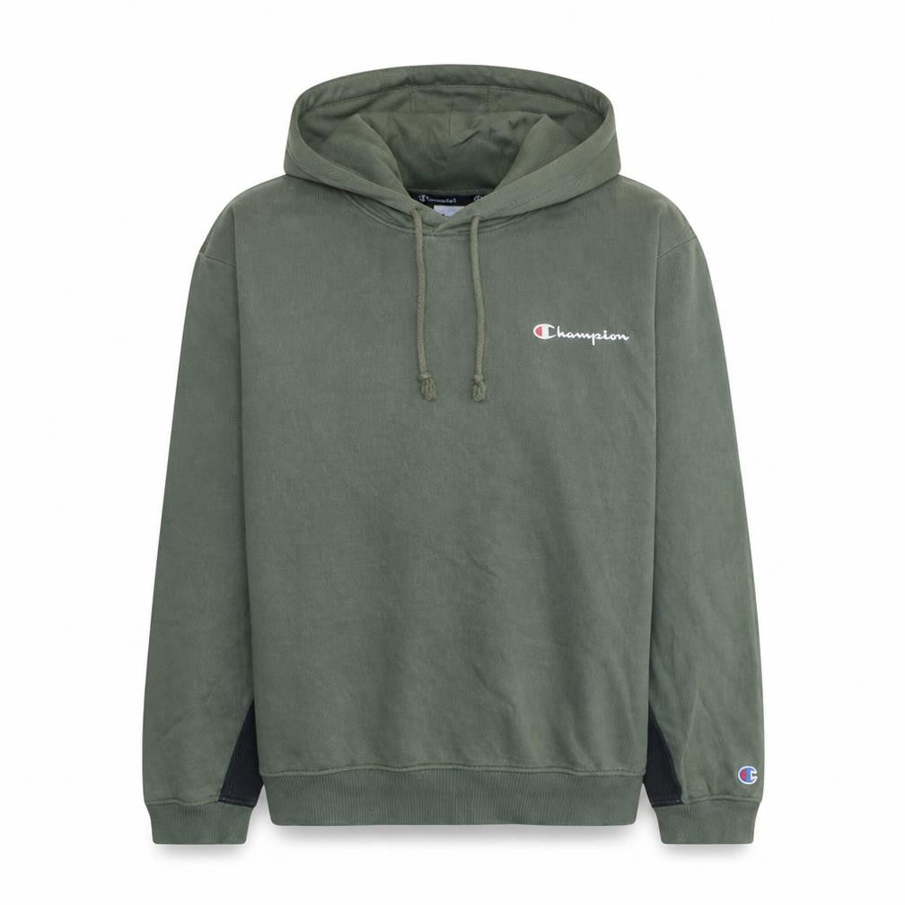Champion Men's Green XL Pullover Logo Fleece Hoodie