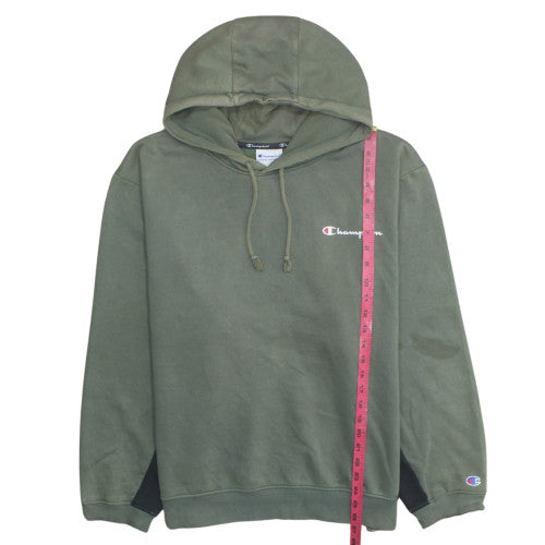 Champion Men's Green XL Pullover Logo Fleece Hoodie