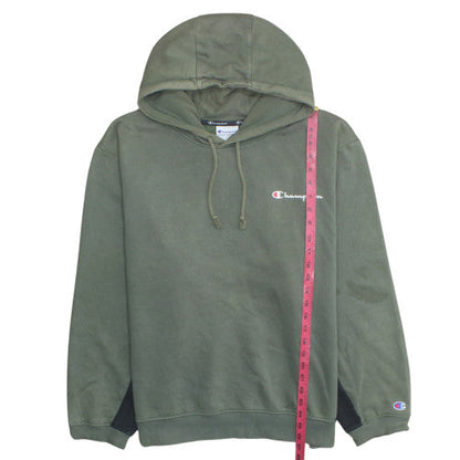 Champion Men's Green XL Pullover Logo Fleece Hoodie