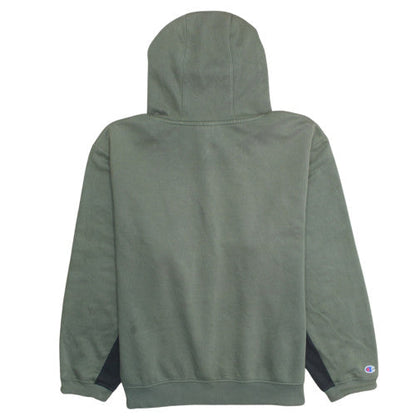 Champion Men's Green XL Pullover Logo Fleece Hoodie