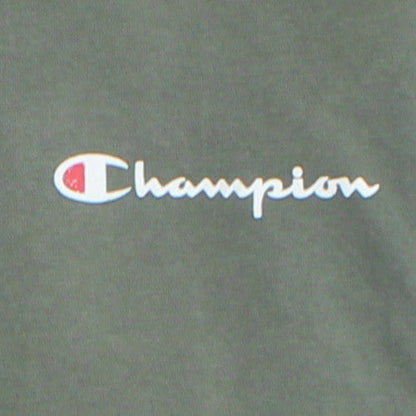 Champion Men's Green XL Pullover Logo Fleece Hoodie