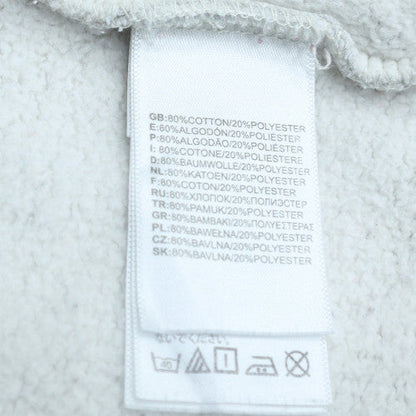 The North Face Unisex Grey Pullover Hoodie L Fleece Cotton Blend