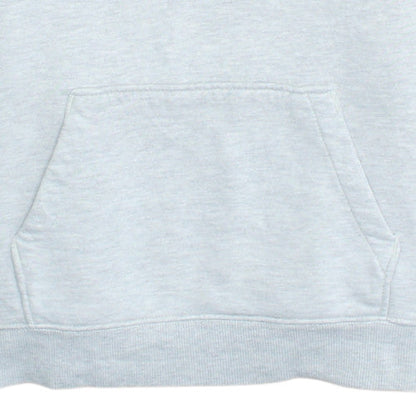 The North Face Unisex Grey Pullover Hoodie L Fleece Cotton Blend