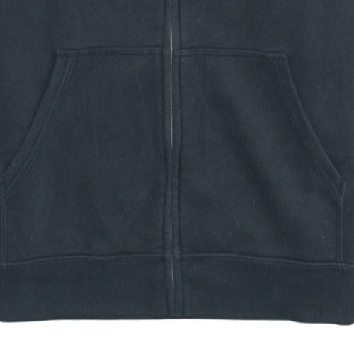 Vans Mens Black Full Zip Hoodie Medium Skate Graphic Hooded Sweatshirt