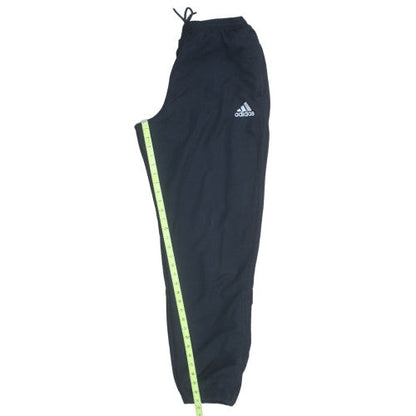 Adidas Men's Black Track Pants L Regular Fit Elastic Waist Activewear