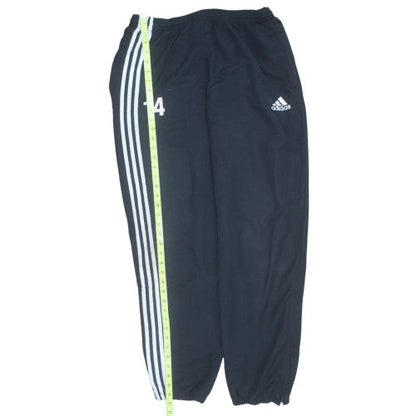 Adidas Men's Black Track Pants L Regular Fit Elastic Waist Activewear