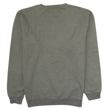 Hard Rock Cafe Men Green L Pullover Sweatshirt Crew Neck Fleece
