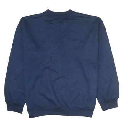 FILA Men's Blue Pullover Sweatshirt L Retro Crew Neck