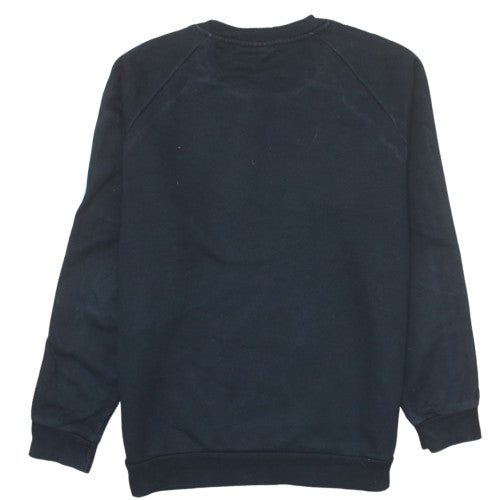 Adidas Men Black Crew Neck Pullover Sweatshirt M Sports Fleece