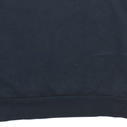 Adidas Men Black Crew Neck Pullover Sweatshirt M Sports Fleece