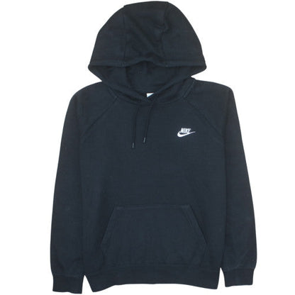 Nike Womens Black Pullover Hoodie Medium Cotton Blend Activewear