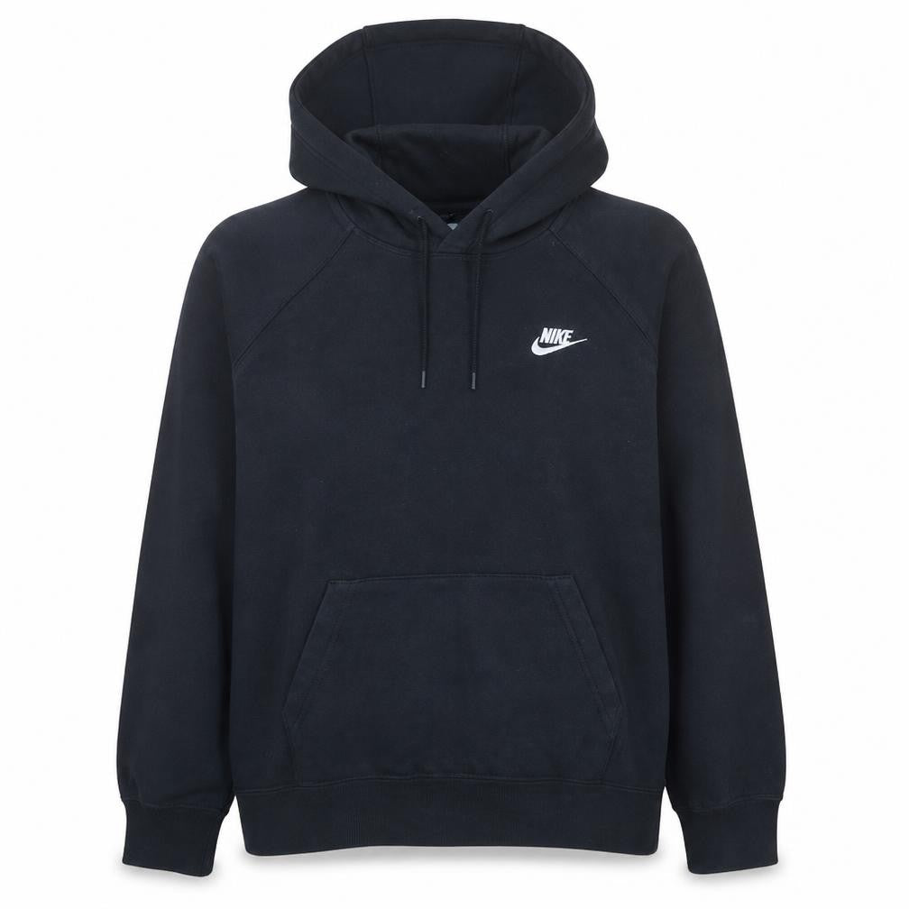 Nike Womens Black Pullover Hoodie Medium Cotton Blend Activewear
