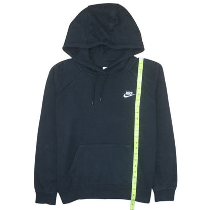 Nike Womens Black Pullover Hoodie Medium Cotton Blend Activewear