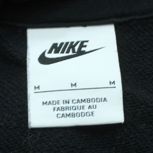 Nike Womens Black Pullover Hoodie Medium Cotton Blend Activewear