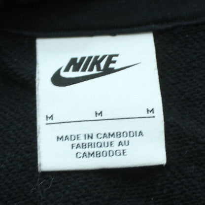Nike Womens Black Pullover Hoodie Medium Cotton Blend Activewear