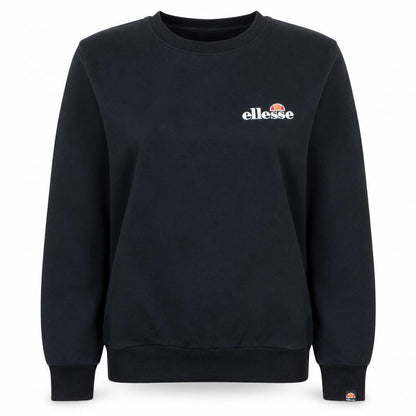 Ellesse Womens Black Crew Neck Pullover Sweatshirt UK 12