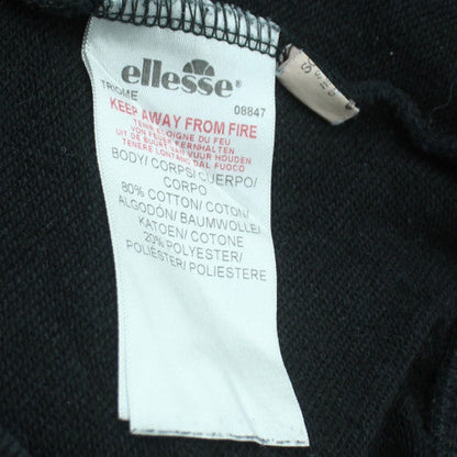 Ellesse Womens Black Crew Neck Pullover Sweatshirt UK 12