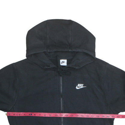 Nike Womens Black Full Zip Hoodie Small Hooded Sweatshirt
