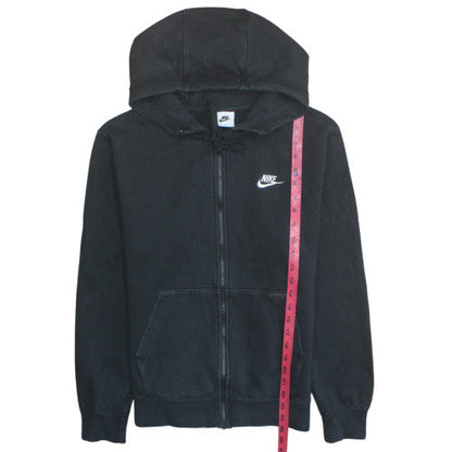 Nike Womens Black Full Zip Hoodie Small Hooded Sweatshirt