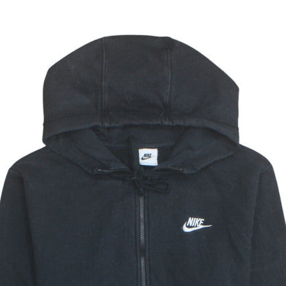 Nike Womens Black Full Zip Hoodie Small Hooded Sweatshirt