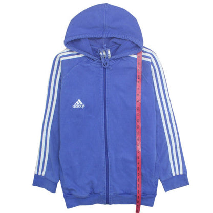 Adidas Men's Blue Full Zip Hoodie XL Fleece Sportswear