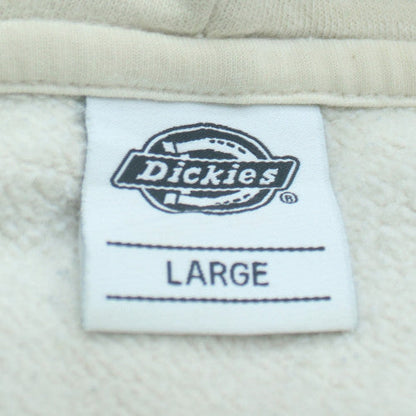 Dickies Womens Ivory Pullover Hoodie Large Fleece Lined