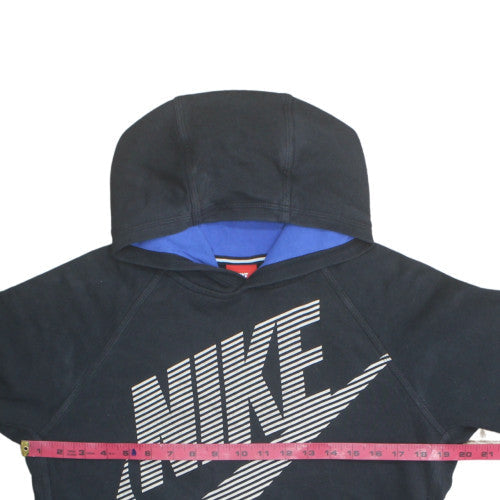 Nike Womens Black XL Pullover Hoodie Cotton Blend Casual Sweatshirt