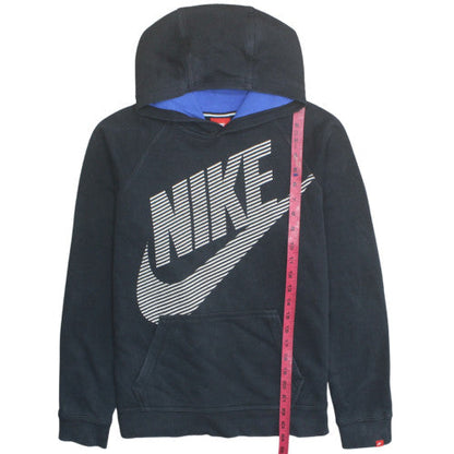 Nike Womens Black XL Pullover Hoodie Cotton Blend Casual Sweatshirt