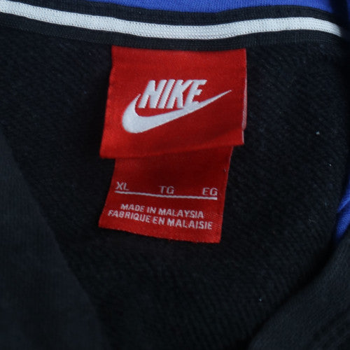 Nike Womens Black XL Pullover Hoodie Cotton Blend Casual Sweatshirt