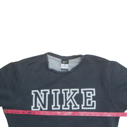 Nike Womens Black Cotton Blend Pullover Sweatshirt M