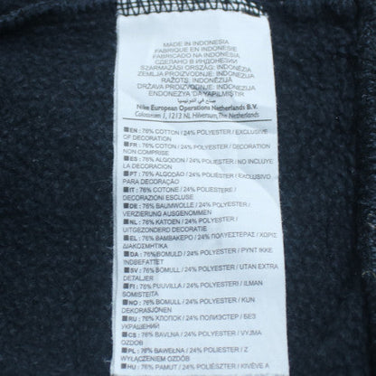 Nike Womens Black Cotton Blend Pullover Sweatshirt M