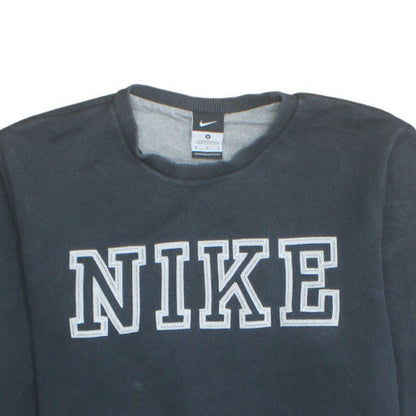Nike Womens Black Cotton Blend Pullover Sweatshirt M